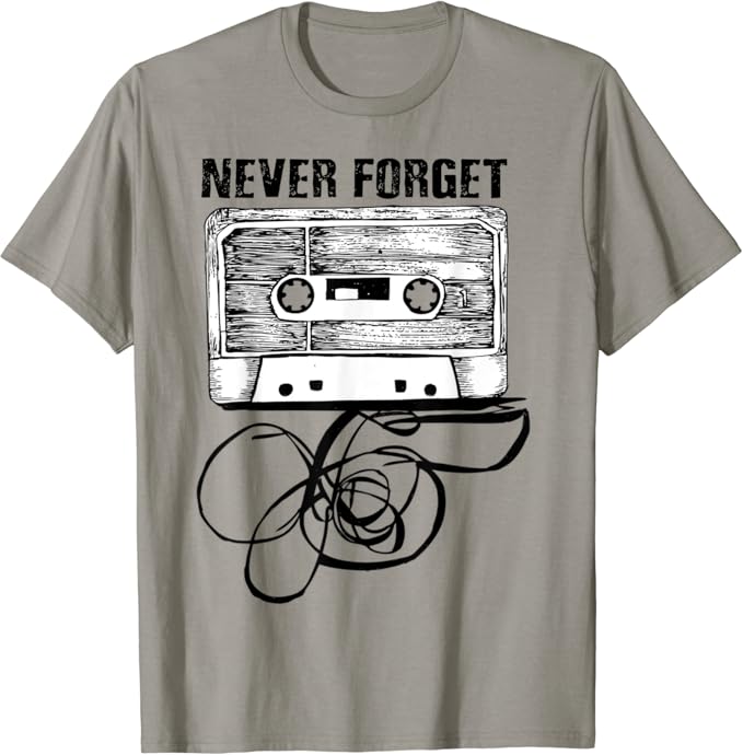 Cassette Tape Music TShirt 80s 90s Vintage Retro Gear T
